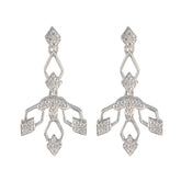 Kristine Elegant White Stud Earrings for Everyday Wear Cubic Zirconia White Stud
